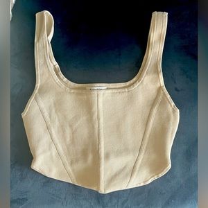 Aritzia Babaton medium sculpt knit bustier tank